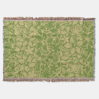Moloaa Bay Hawaiian Hibiscus Tonal Stripe Blankets