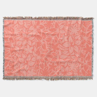 Moloaa Bay Hawaiian Hibiscus Tonal Stripe Blankets