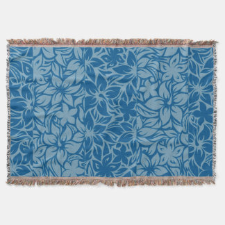 Moloaa Bay Hawaiian Hibiscus Tonal Stripe Blankets