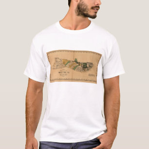Molokai, 1897, Vintage Hawaii Map T-Shirt