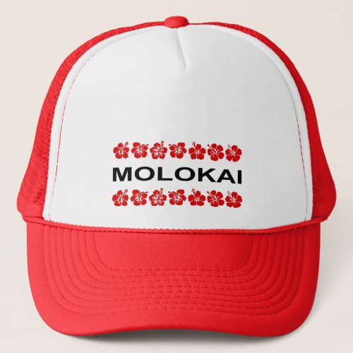 Molokai Aloha Flower Bands Light_Color Trucker Hat