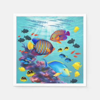 Molokini Cove Hawaiian Tropical Fish Napkins