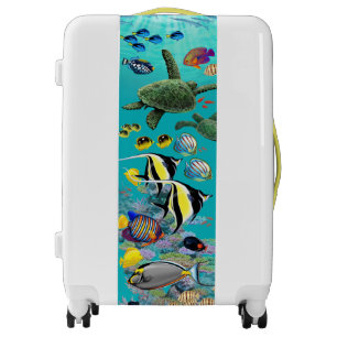 Molokini Cove Hawaiian Tropical Fish Sea Turtle Luggage