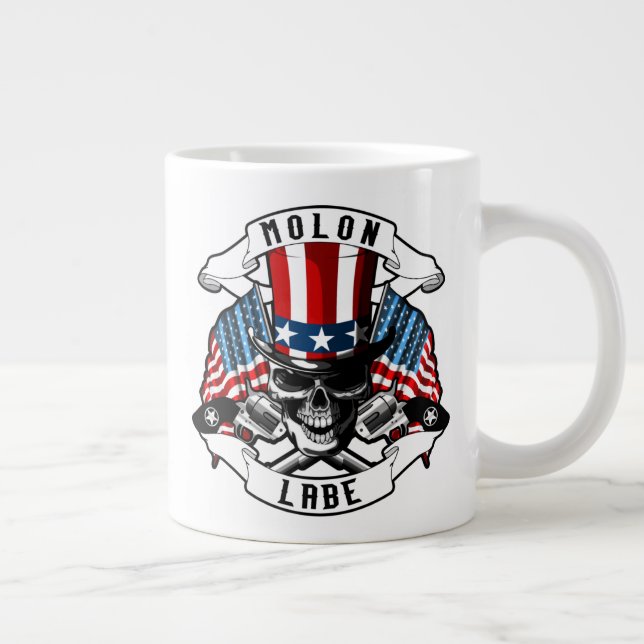"MOLON LABE" 20oz Giant Coffee Mug (Right)
