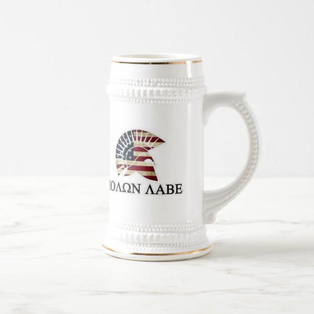 MOLON LABE BEER STEIN (Right)