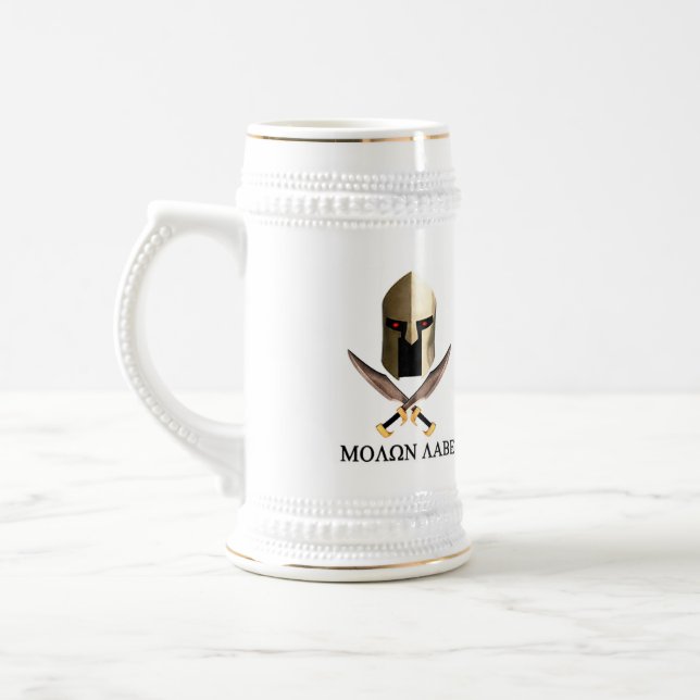 MOLON LABE BEER STEIN (Left)