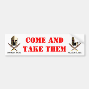 MOLON LABE BUMPER STICKER