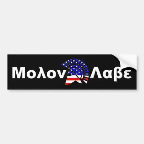 Molon Labe bumper sticker