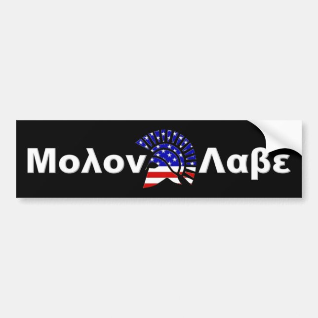 Molon Labe bumper sticker (Front)