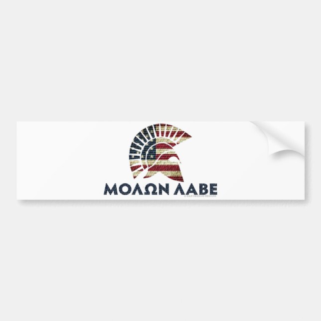Molon Labe! Bumper Sticker (Front)