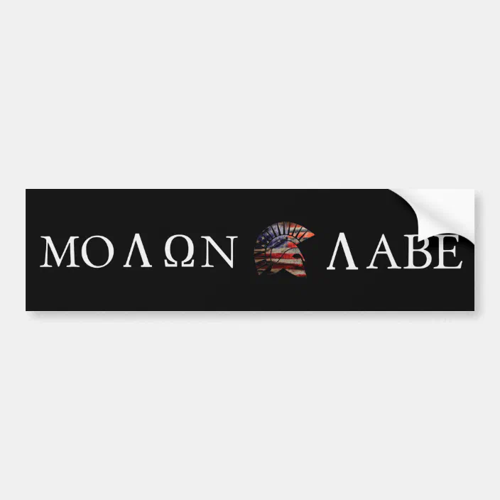 Molon Labe Bumper Sticker Zazzle Com