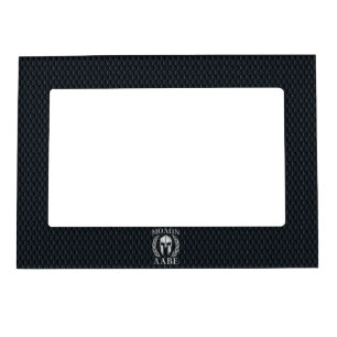 Molon Labe Chrome Like Spartan Helmet on Grille Magnetic Frame