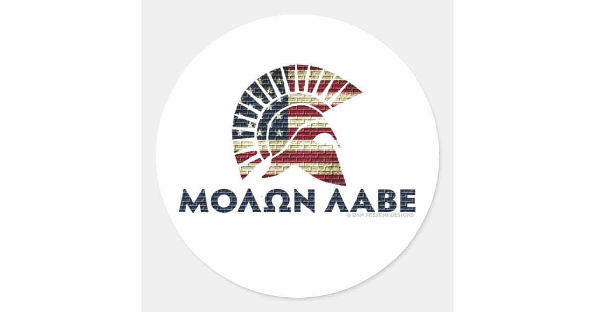 Molon Labe! Classic Round Sticker | Zazzle