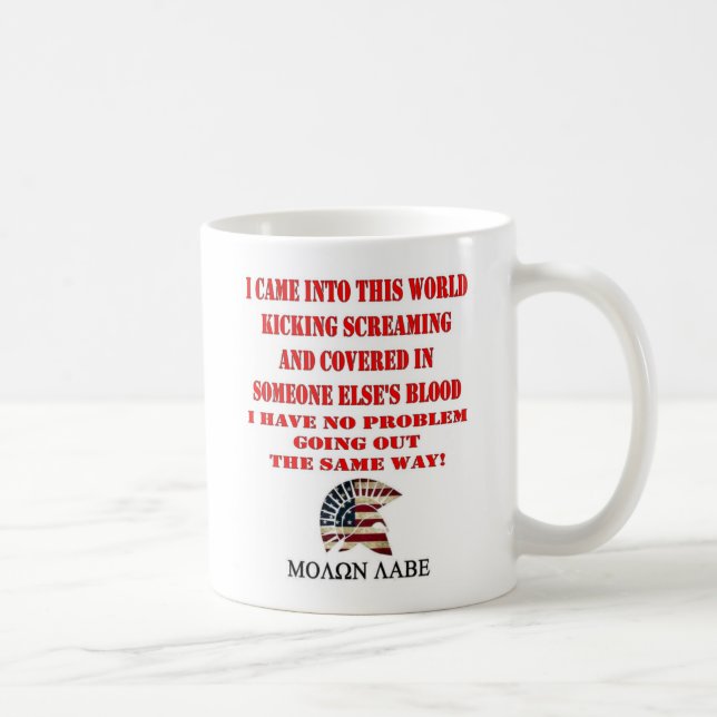 MOLON LABE COFFEE MUG (Right)