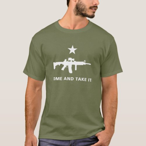 MOLON LABE COME AND TAKE IT TACTICAL M4 CARBINE T_Shirt