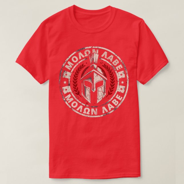 Molon Labe Come And Take Spartan T-Shirt (Design Front)