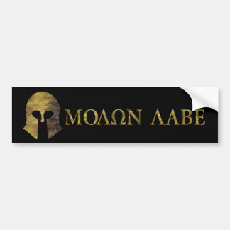 Molon Labe, Come and Take Them (camo version) Bumper Sticker