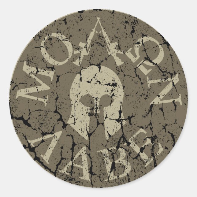 Molon Labe, Come and Take Them Classic Round Sticker (Front)