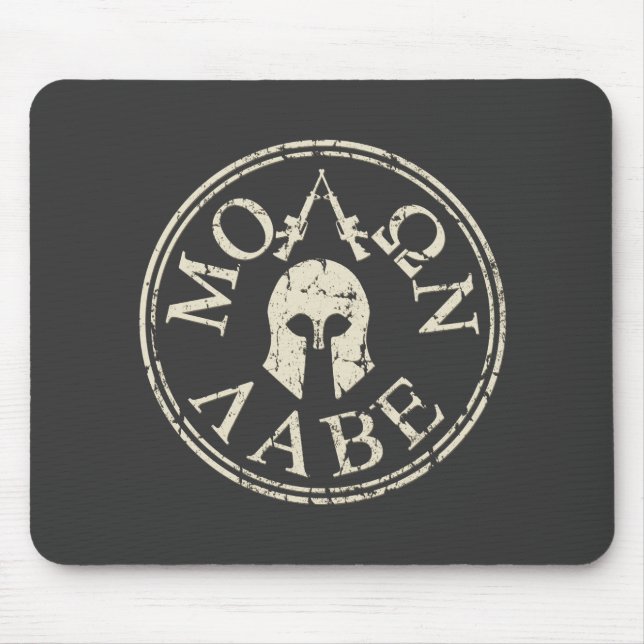 Molon Labe, Come and Take Them Mouse Pad (Front)