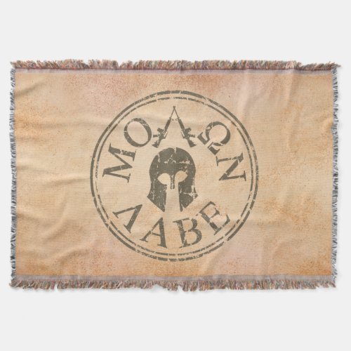 Molon Labe Come and Take Them Throw Blanket