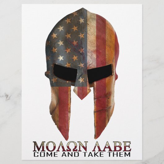 Molon Labe - Come and Take Them USA Spartan (Front)