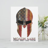 Molon Labe - Come and Take Them USA Spartan (Standing Front)