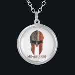 Molon Labe - Come and Take Them USA Spartan Silver Plated Necklace<br><div class="desc">Molon Labe - Come and Take Them USA Spartan</div>