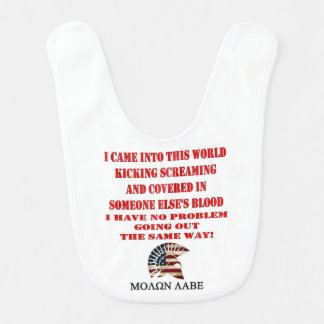 MOLON LABE, COME TAKE THEM BABY BIB