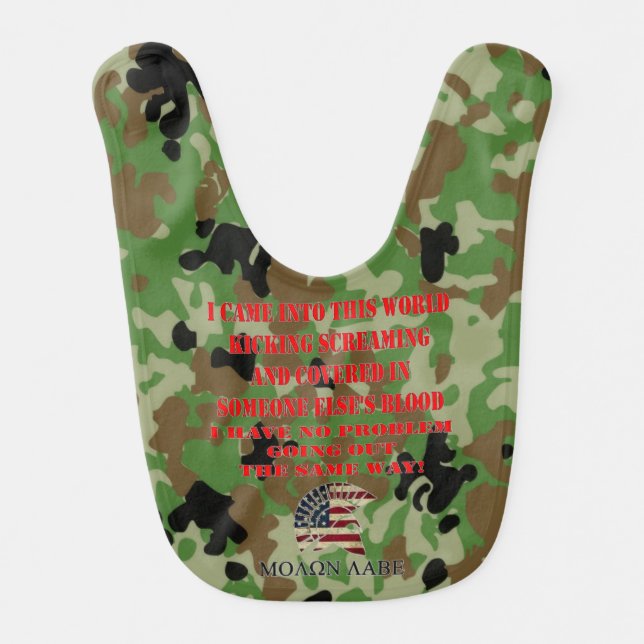 MOLON LABE, COME TAKE THEM BIB (Front)