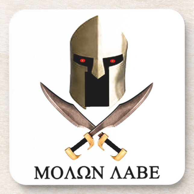 MOLON LABE DRINK COASTER (Front)