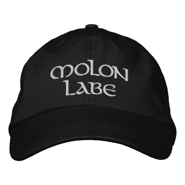 MOLON LABE EMBROIDERED BASEBALL CAP (Front)