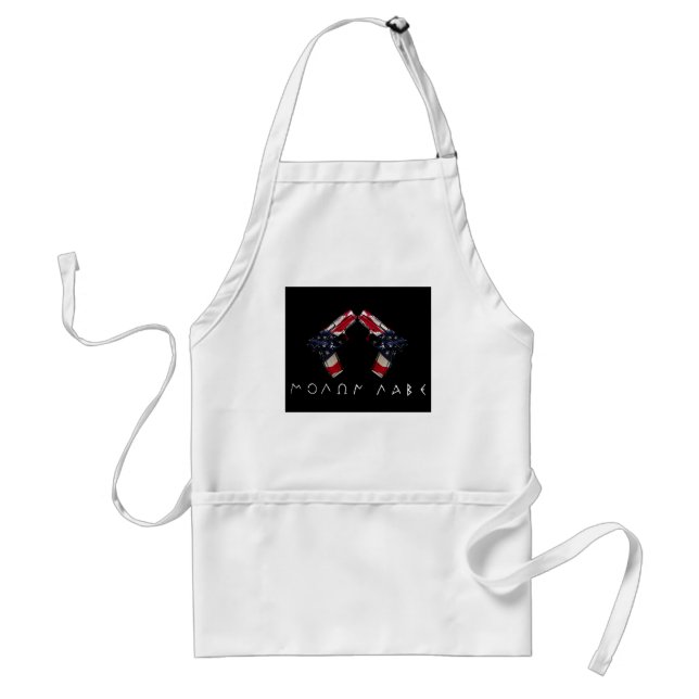 molon-labe Flag Guns Adult Apron (Front)