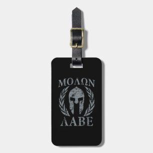 Molon Labe Grunge Spartan Armor Luggage Tag