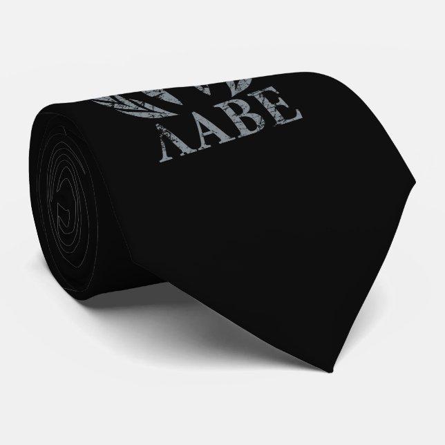 Molon Labe Grunge Spartan Helmet Neck Tie (Rolled)