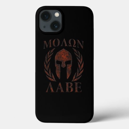 Molon Labe Iron Warrior Laurels iPhone 13 Case