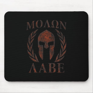 Molon Labe Iron Warrior Laurels Mouse Pad