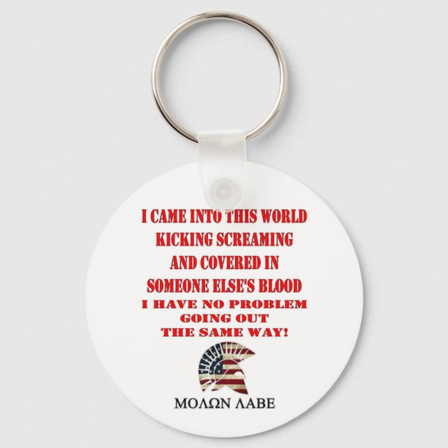 MOLON LABE KEYCHAIN (Front)