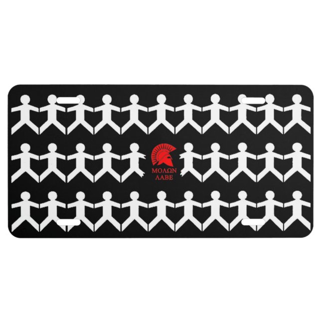 MOLON LABE LICENSE PLATE (Front)