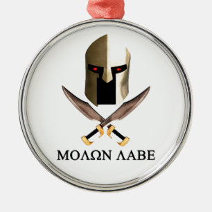 MOLON LABE METAL ORNAMENT