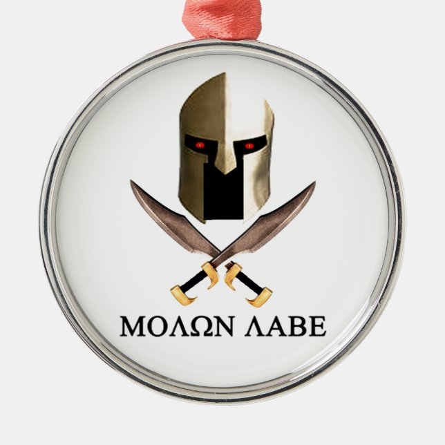 MOLON LABE METAL ORNAMENT (Front)