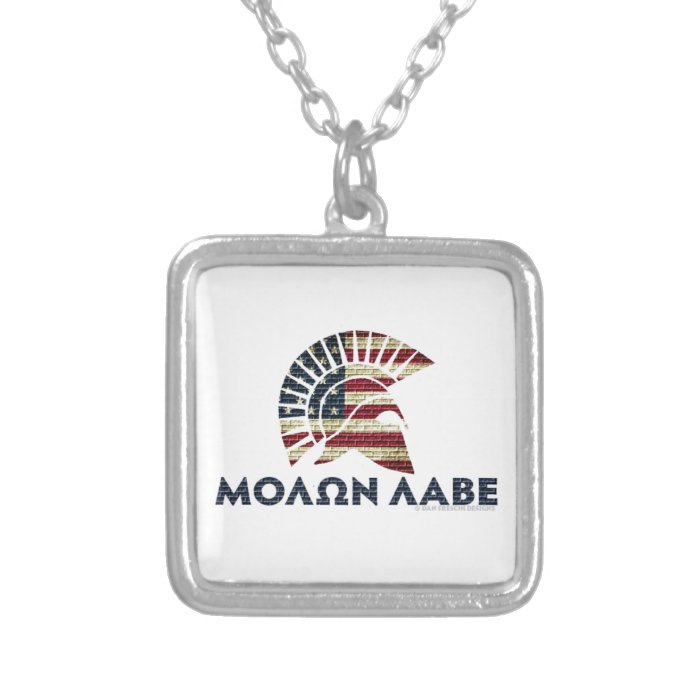 Molon Labe Personalized Necklace