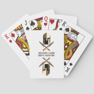 MOLON LABE POKER CARDS