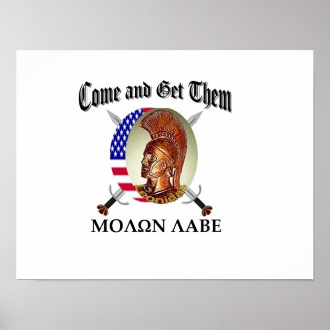 Molon Labe Poster (Front)