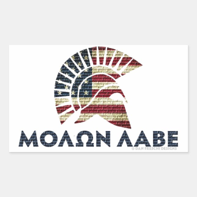 Molon Labe! Rectangular Sticker (Front)