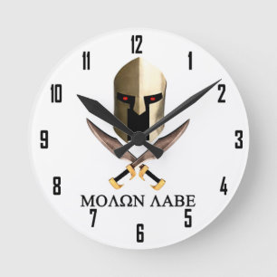 MOLON LABE ROUND CLOCK