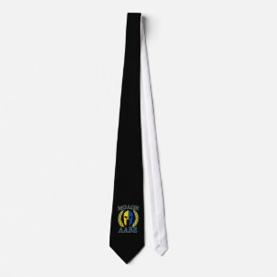 Molon Labe Spartan Armor Laurels Yellow Blue Decor Tie