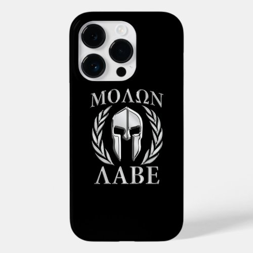 Molon Labe Spartan Helmet Laurels Case_Mate iPhone 14 Pro Case