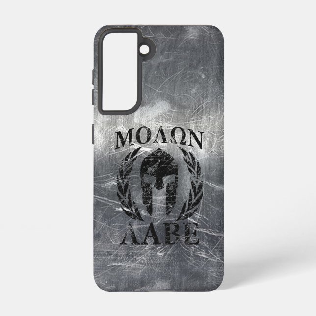 Molon Labe Spartan Helmet Laurels Samsung Galaxy Case (Back)