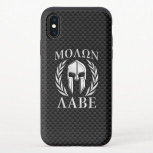 Molon Labe Spartan Helmet Laurels iPhone XS Slider Case