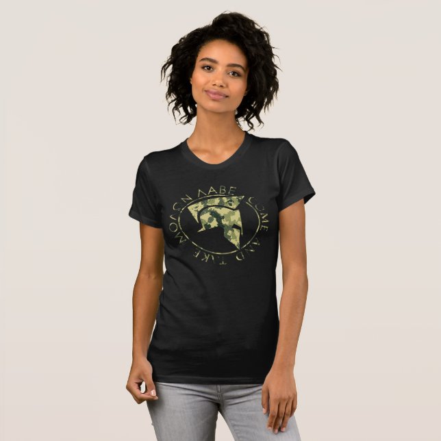 Molon Labe Spartan Helmet Military Camo Women's  T-Shirt (Front Full)